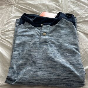 American Eagle Outfitters Blue Casual Button Down Shirt